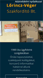 Mobile Screenshot of lorincz-veger.hu